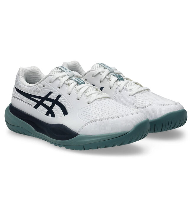 Asics Gel-Resolution X GS Tennis Shoe - White/Midnight