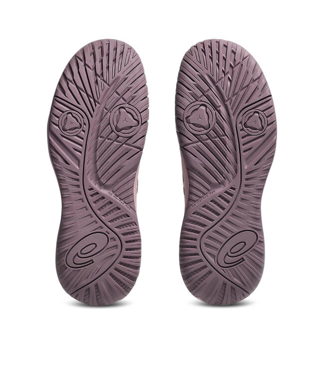 Asics Gel-Resolution X GS Tennis Shoe - Soft Oat/Dark Aubergine