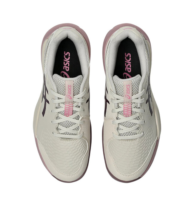 Asics Gel-Resolution X GS Tennis Shoe - Soft Oat/Dark Aubergine