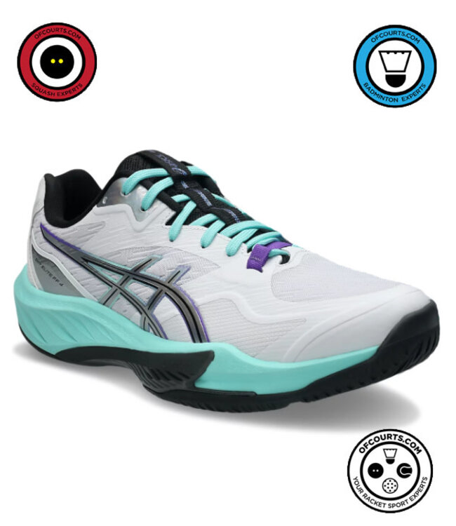 Asics Sky Elite FF 4 Men's Indoor Shoe - White/Radiant Amethyst