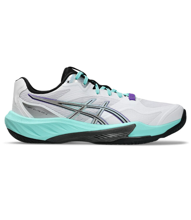 Asics Sky Elite FF 4 Men's Indoor Shoe - White/Radiant Amethyst