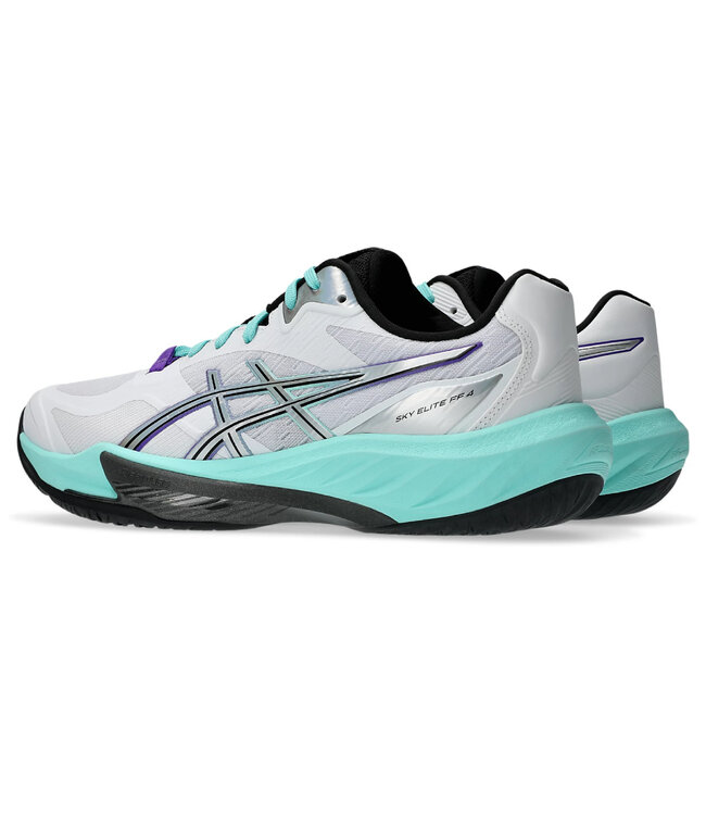 Asics Sky Elite FF 4 Men's Indoor Shoe - White/Radiant Amethyst