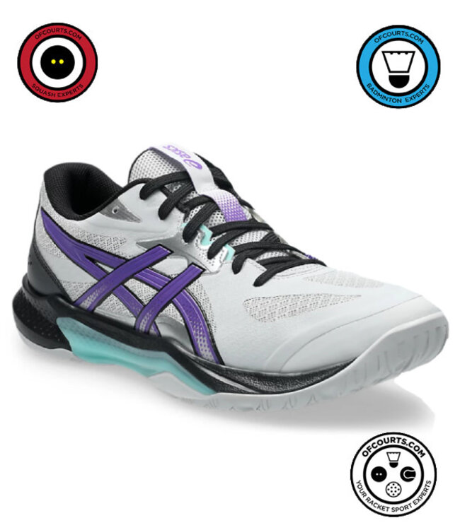 Asics Gel Tactic 13 Men's Indoor Shoe - Concrete/Radiant Amethyst