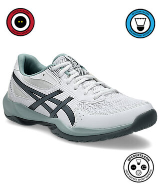 Asics Gel-Rocket 12 Wide Men's Shoes - White/Steel Grey