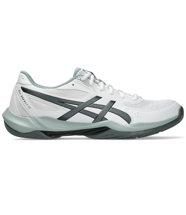 Asics Gel-Rocket 12 Wide Men's Shoes - White/Steel Grey