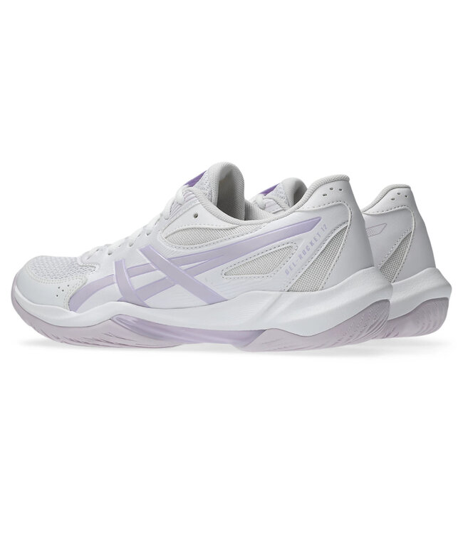 Asics Gel Rocket 12 Women's Indoor Shoe - White/Dahlia