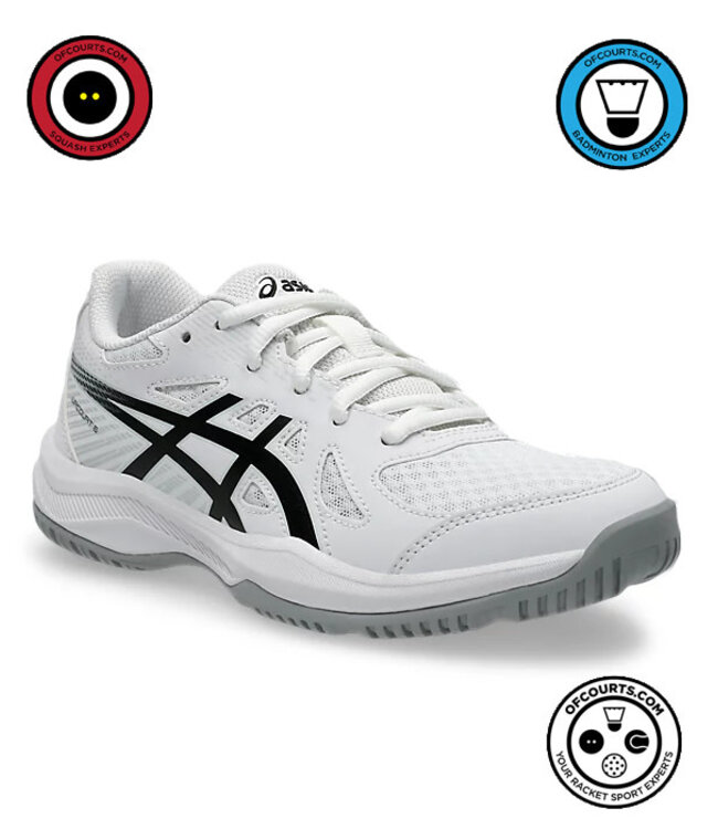 Asics Upcourt 6 GS Junior Indoor Shoe - White Black