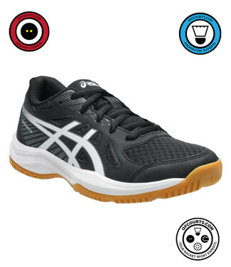 Asics Upcourt 6 GS Junior Indoor Shoe - Black/White