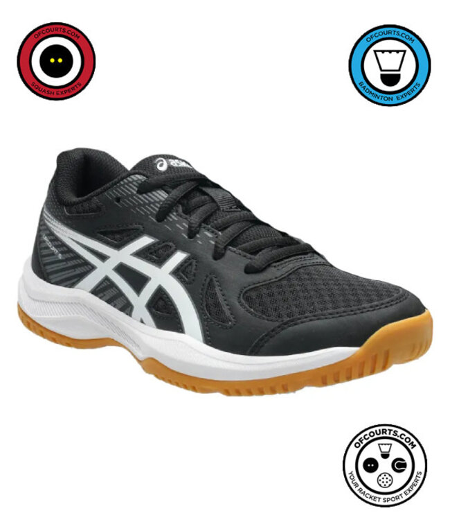 Asics Upcourt 6 GS Junior Indoor Shoe - Black/White