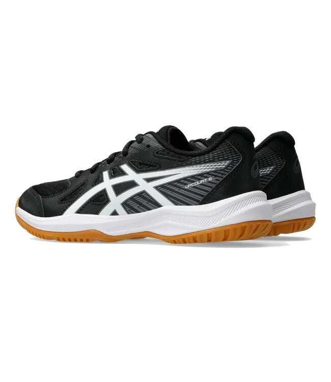 Asics Upcourt 6 GS Junior Indoor Shoe - Black/White