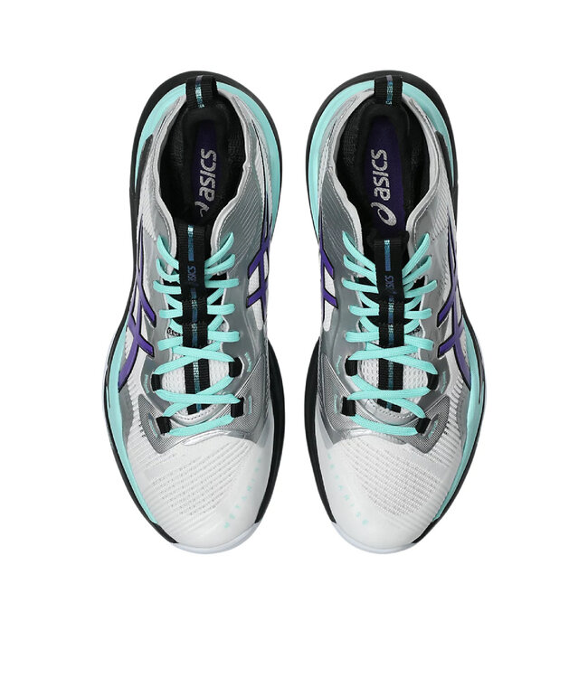 Asics Metarise 2 Men's Indoor Shoe - White/Radiant Amethyst
