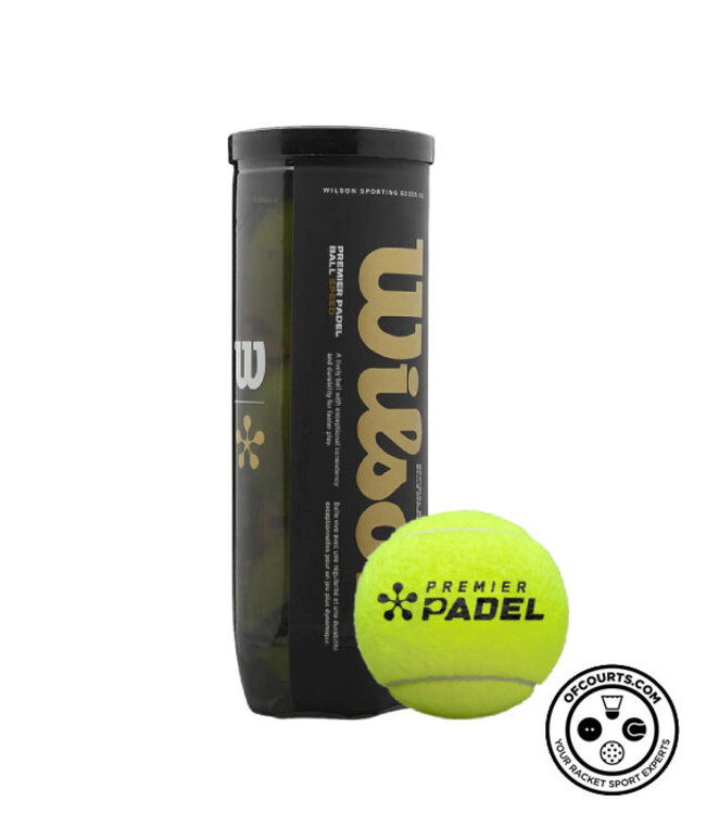 Wilson Premier Padel Speed Balls - 3 Ball Can