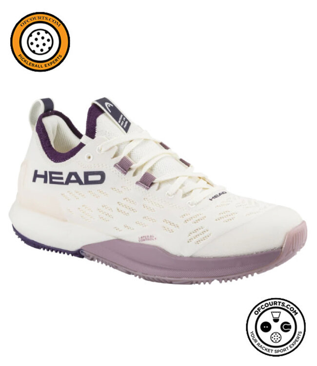Head Motion Pro 1.5 Padel Women's Shoe - Chalk White/Purple Night
