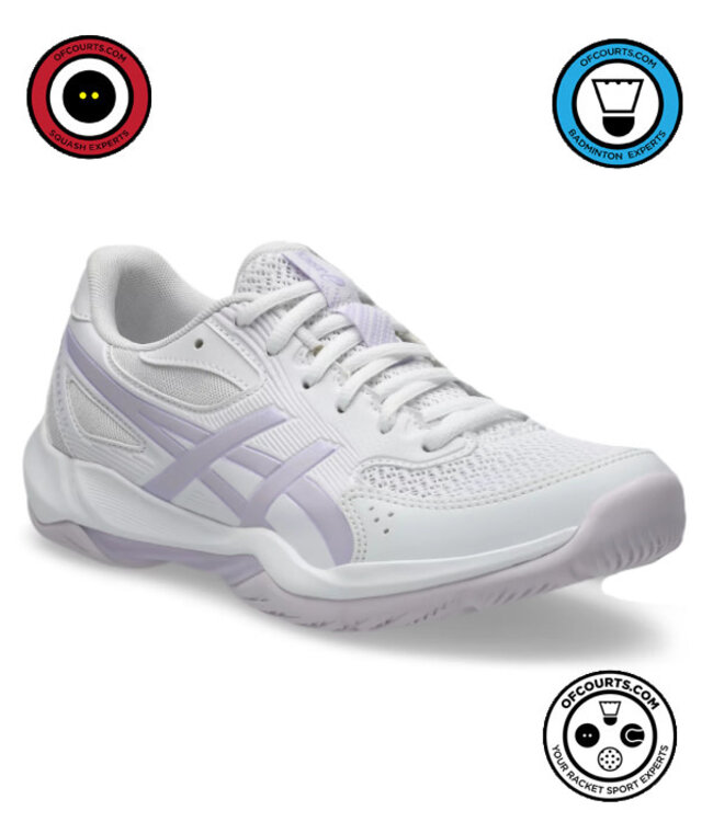 Asics Gel Rocket 12 Women's Indoor Shoe - White/Dahlia