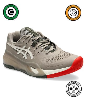 Asics Gel Resolution X Wide Men's Tennis Shoe - Greige/Soft Oat