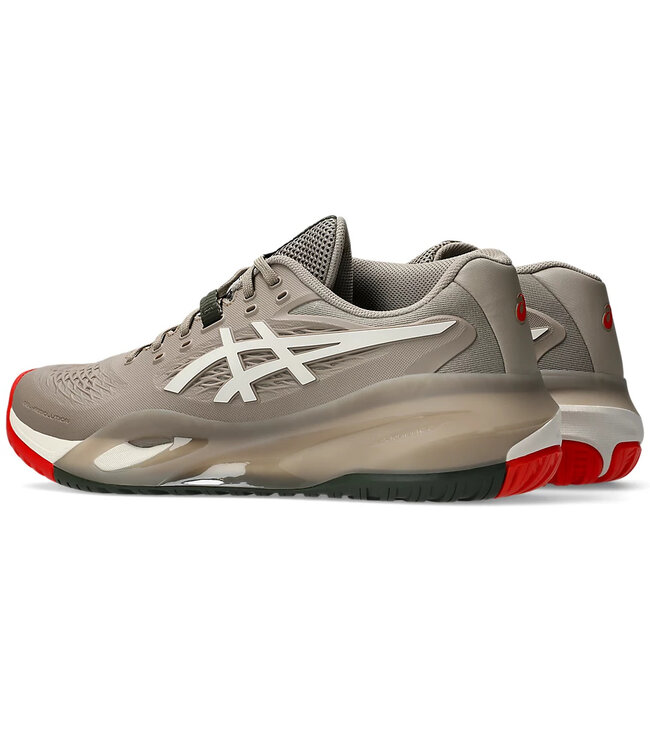 Asics Gel Resolution X Wide Men's Tennis Shoe - Greige/Soft Oat