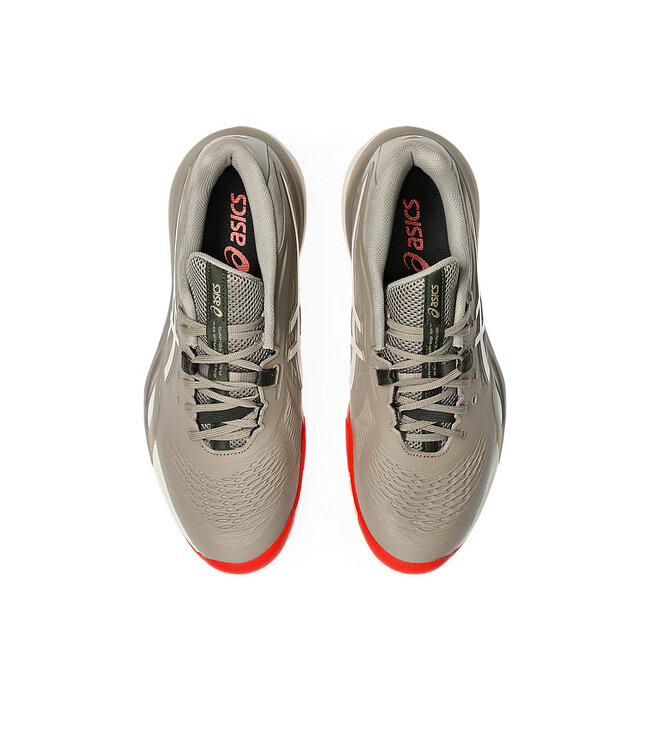 Asics Gel Resolution X Wide Men's Tennis Shoe - Greige/Soft Oat