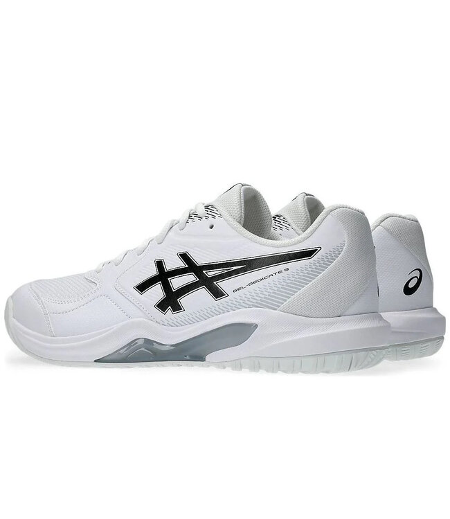 Asics Gel Dedicate 9 Wide Men's Tennis Shoe - White/Black