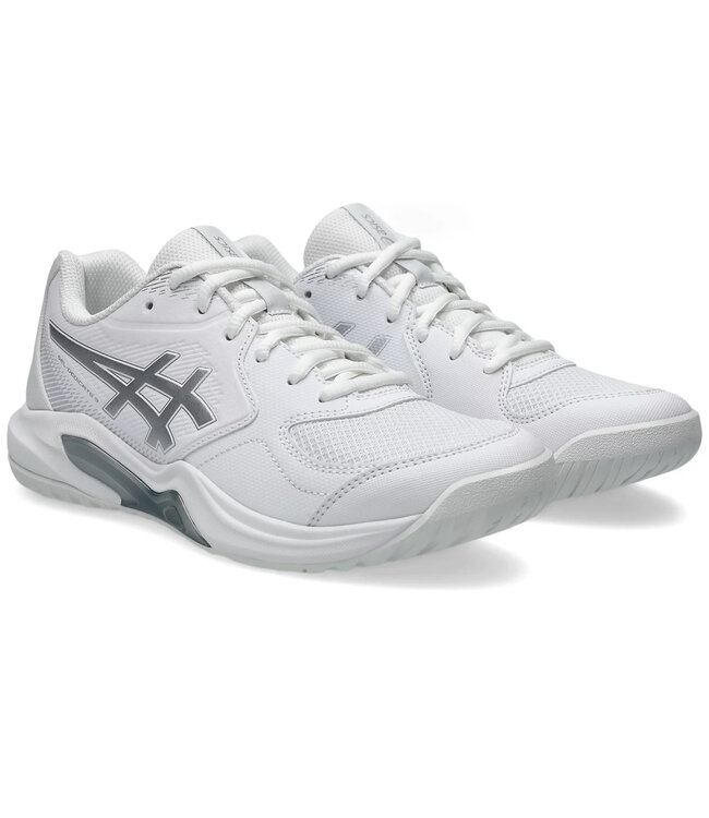 Asics Gel Dedicate 9 Wide Women's Tennis Shoe - White/Pure Silver