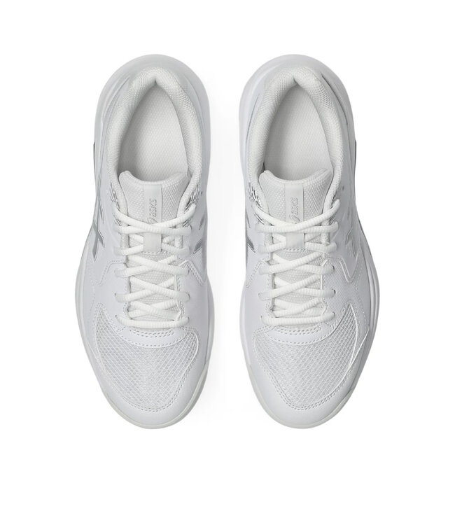 Asics Gel Dedicate 9 Wide Women's Tennis Shoe - White/Pure Silver