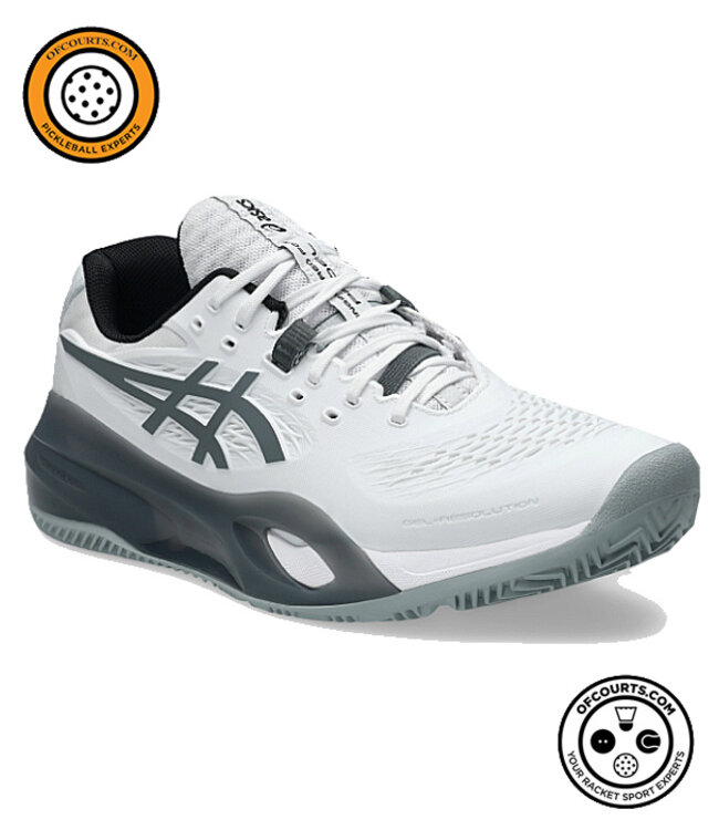 Asics Men's Gel-Resolution X Padel - White/Steel Grey