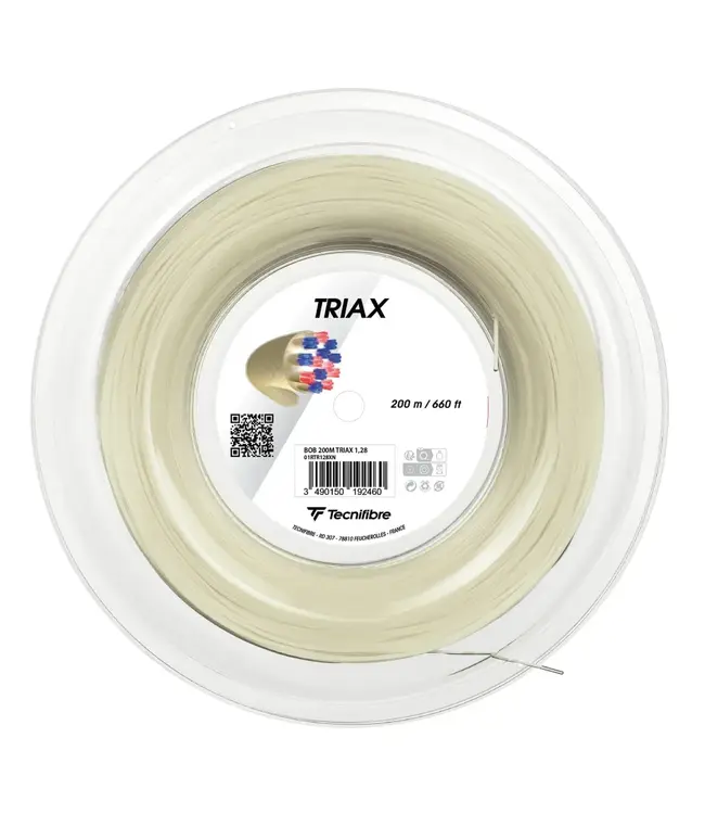 Tecnifibre Triax 17 Tennis String Reel 660 ft - Natural