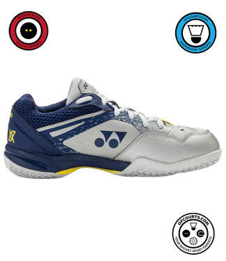 Yonex Power Cushion 65 Z4 VA Wide Men's Indoor Shoe - Silver Navy