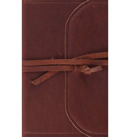 ESV Thinline Bible - Natural Leather, Flap with Strap