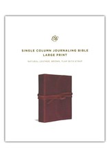 Crossway ESV Journaling Bible Large Print - Leather with Strap
