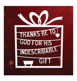 Thanks be to God for his Indescribable Gift! Christmas Card