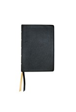 NASB Large Print Wide Margin Black Cowhide