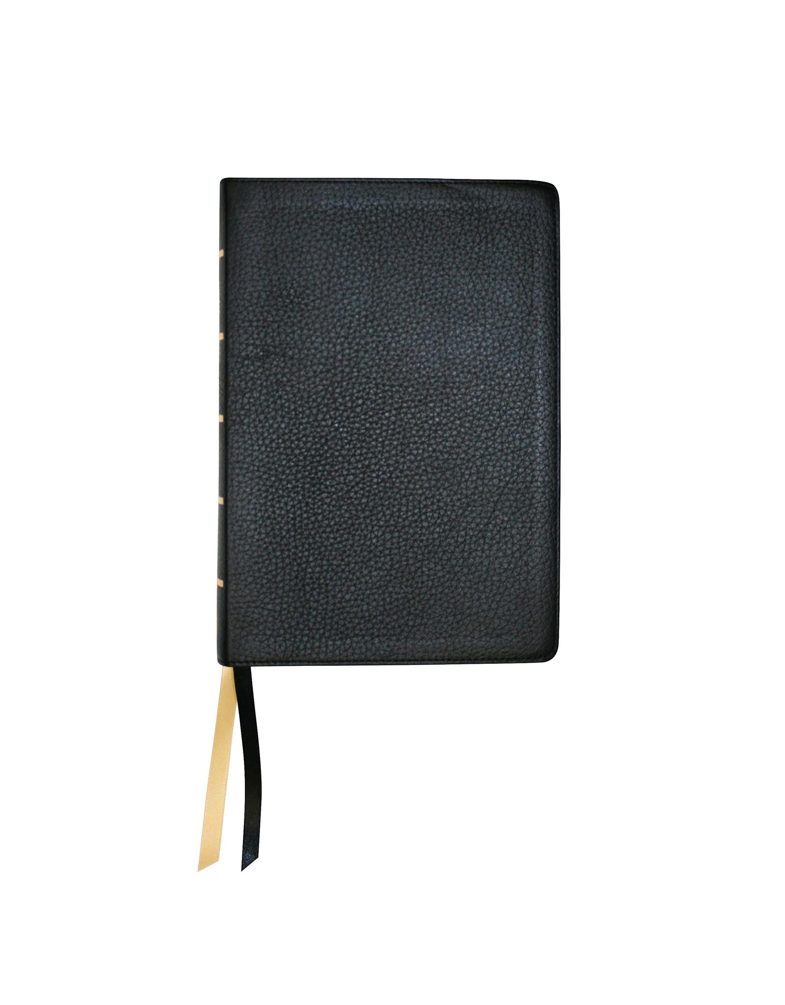 NASB Large Print Wide Margin Black Cowhide