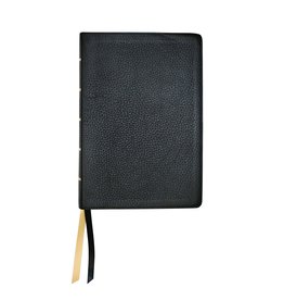 NASB Large Print Wide Margin Black Cowhide