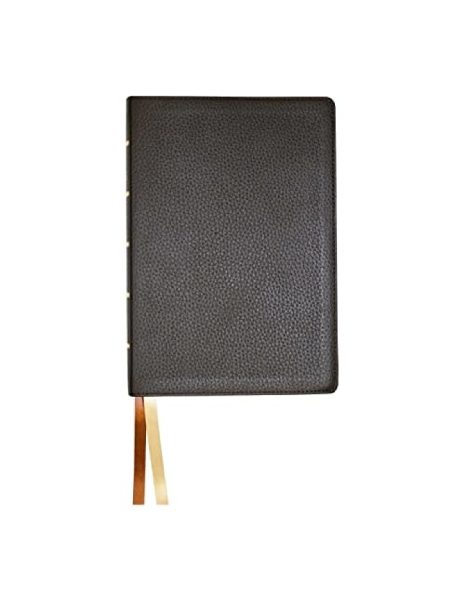 NASB Large Print Wide Margin Brown Cowhide