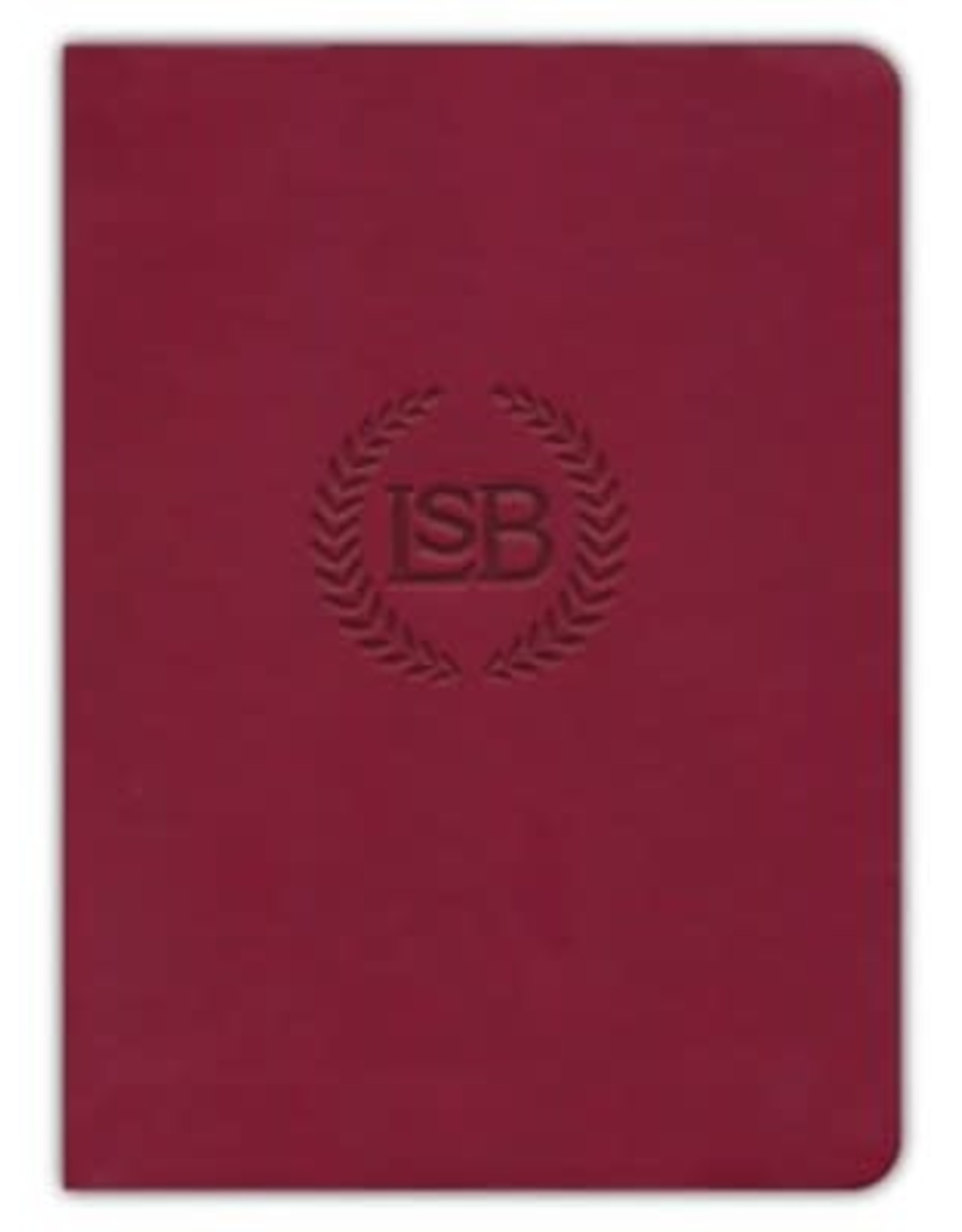 LSB NT with Psalms & Proverbs Logo Burgundy Faux Leather