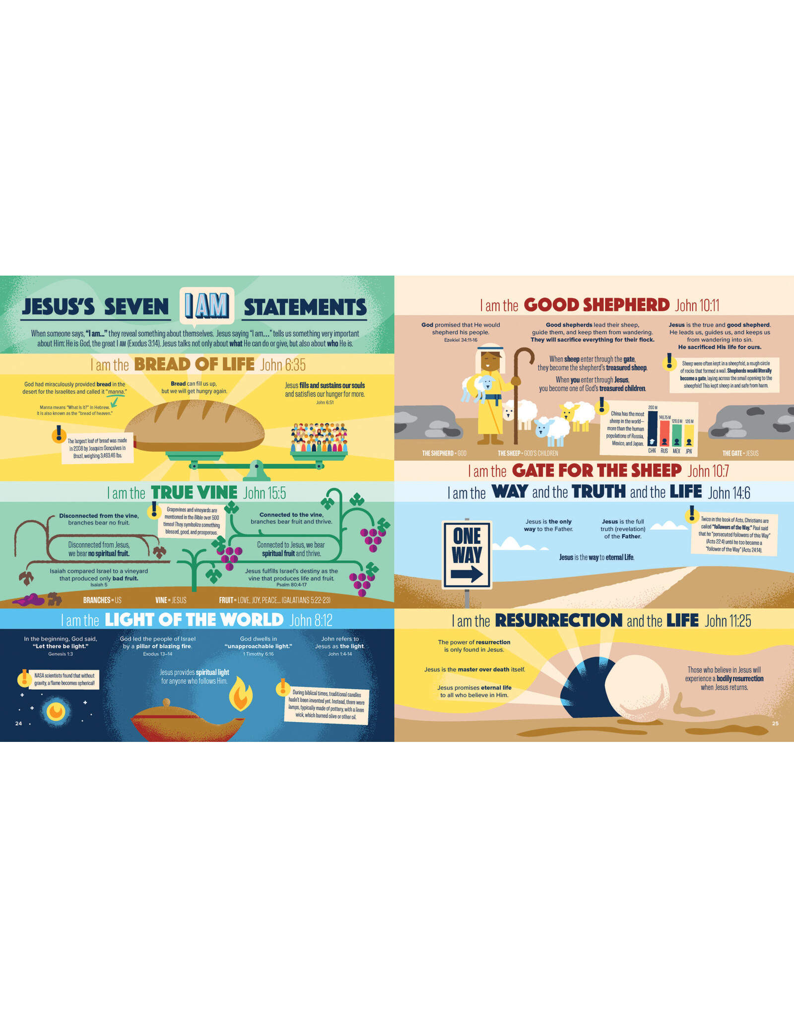 Harvest House Publishers Bible Infographics for Kids Epic Guide to Jesus
