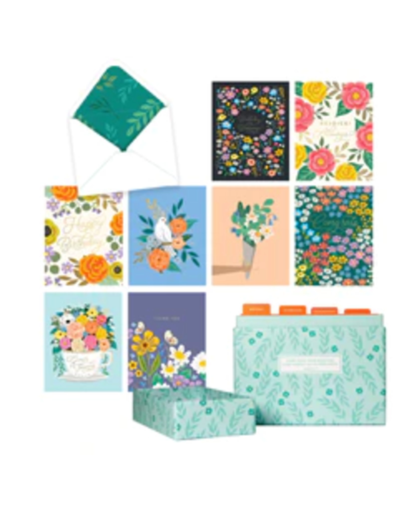 Bouquet of Blessings Greeting Card Set - 20