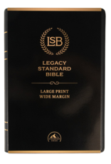 LSB LP Wide Margin Paste Down Black Faux Leather