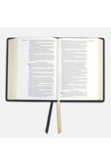 NASB Large Print Wide Margin Black Cowhide