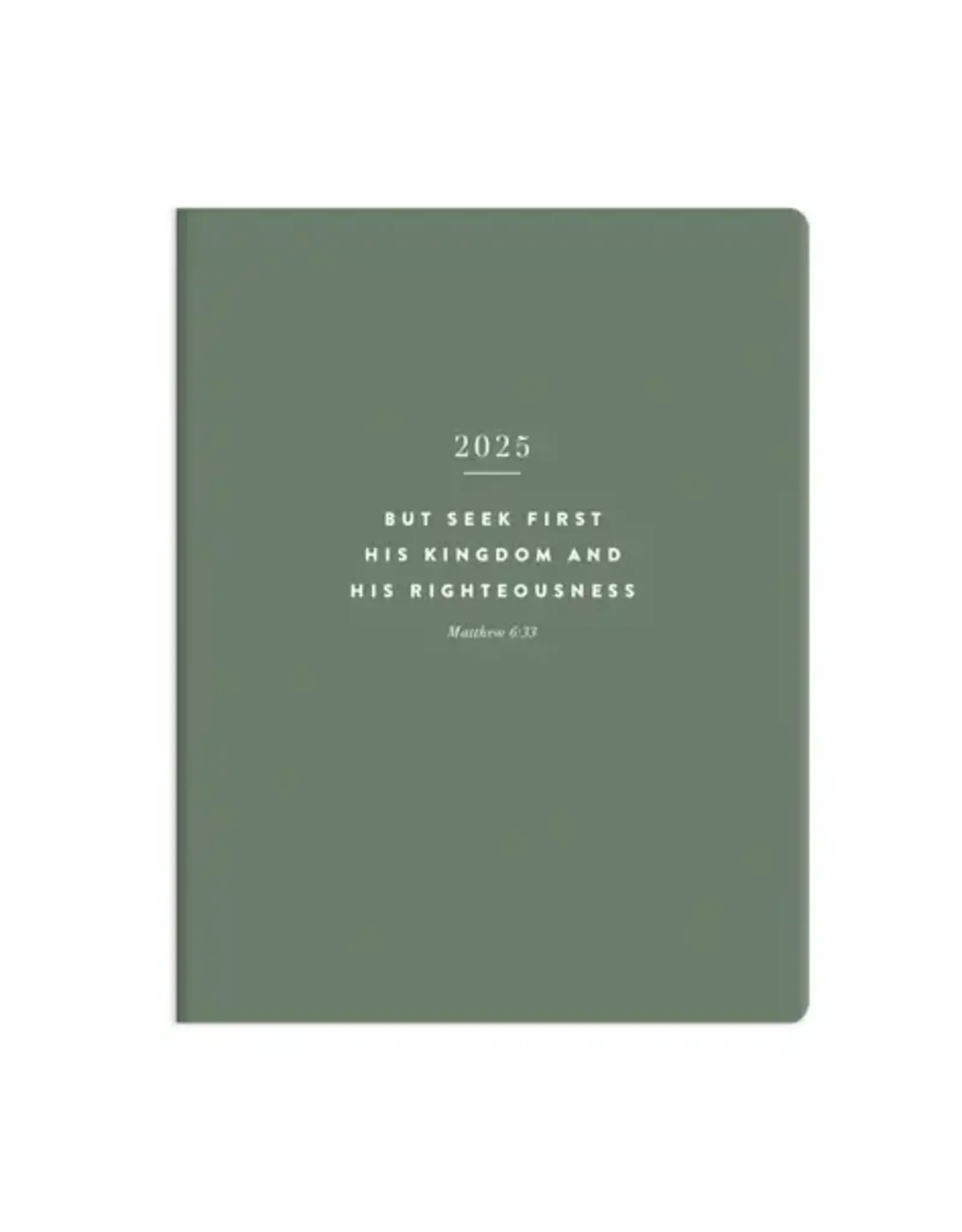 Seek First (Sage Green) 2025 17 Month Bible memory Planner