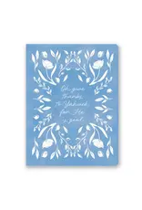 Flora Scriptura Blue Coptic Bound Journal