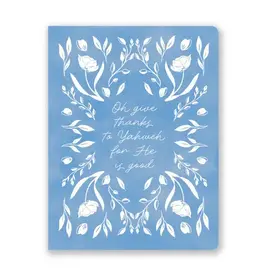 Flora Scriptura Blue Coptic Bound Journal