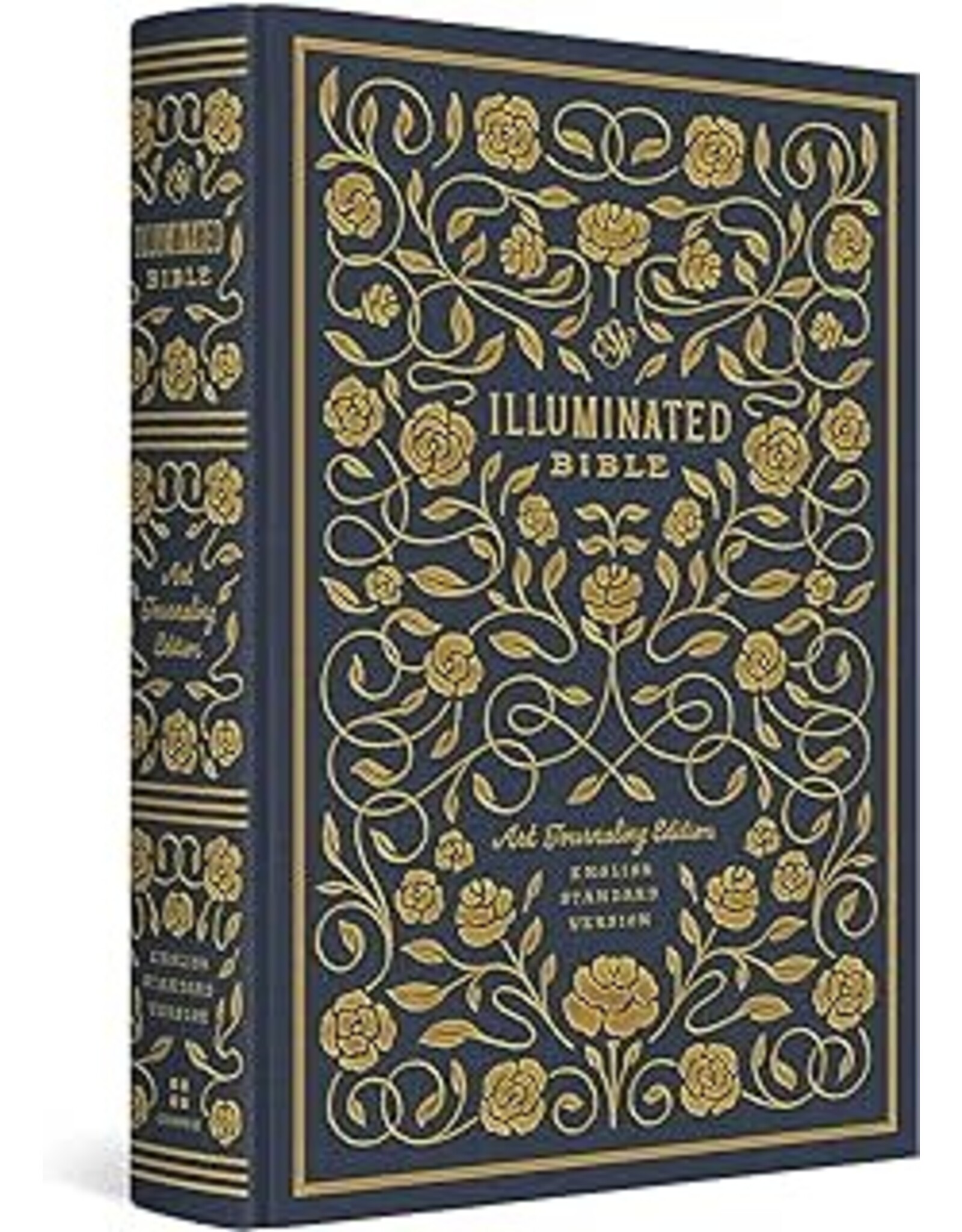 ESV Illuminated Art Journaling  Bible -Cl/brd - Navy