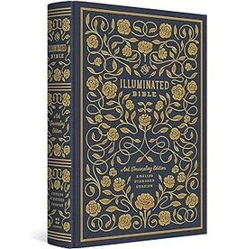 ESV Illuminated Art Journaling  Bible -Cl/brd - Navy