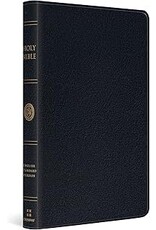 ESV Large Print Thinline Bible Genuine Leather Black
