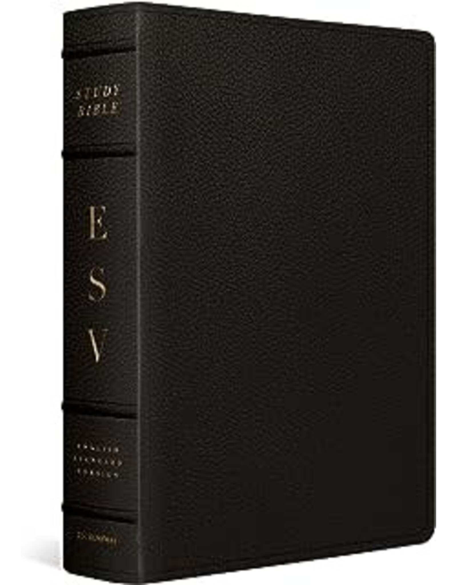 ESV Study Bible, Large Print, Buffalo Leather, Deep Brown