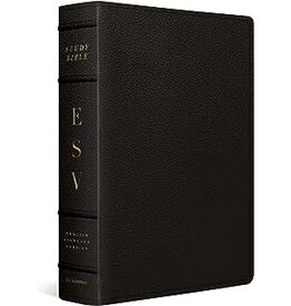 ESV Study Bible, Large Print, Buffalo Leather, Deep Brown