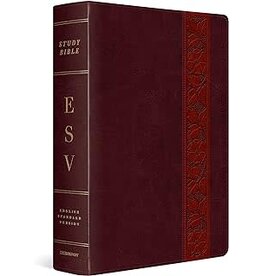 ESV Study Bible, Large Print, TT, Mahogany