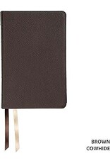 NASB Handy Size, Brown Cowhide,  Indexed