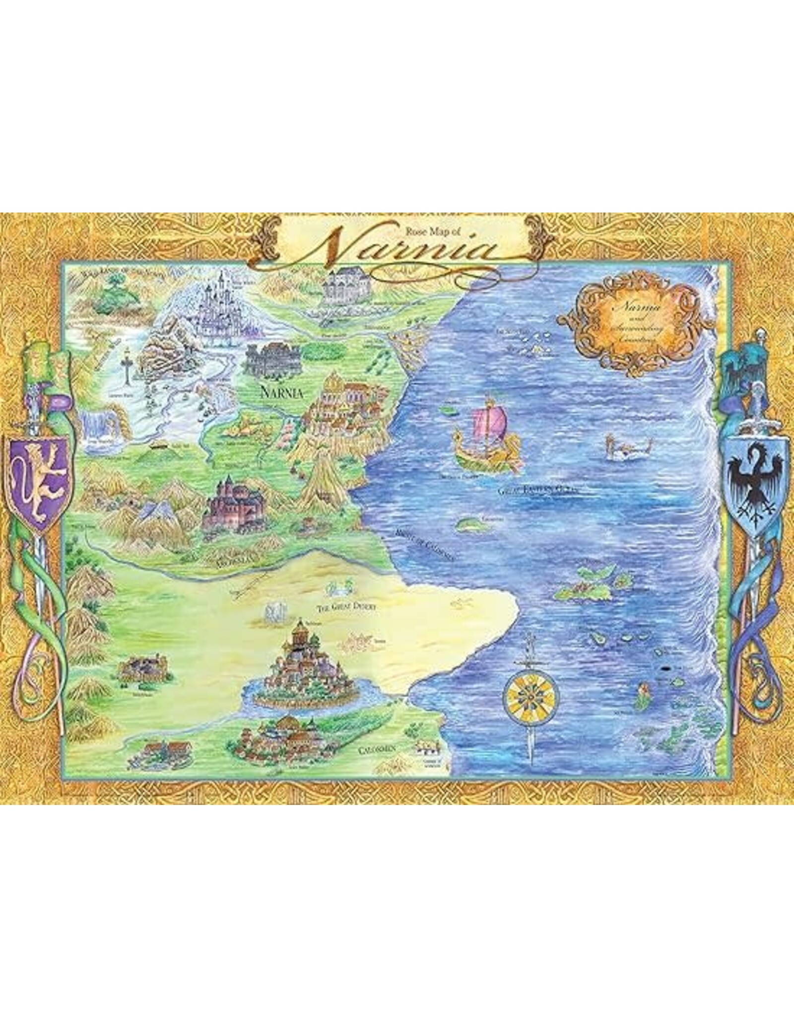 Rose Publishing Map of Narnia Wall Chart
